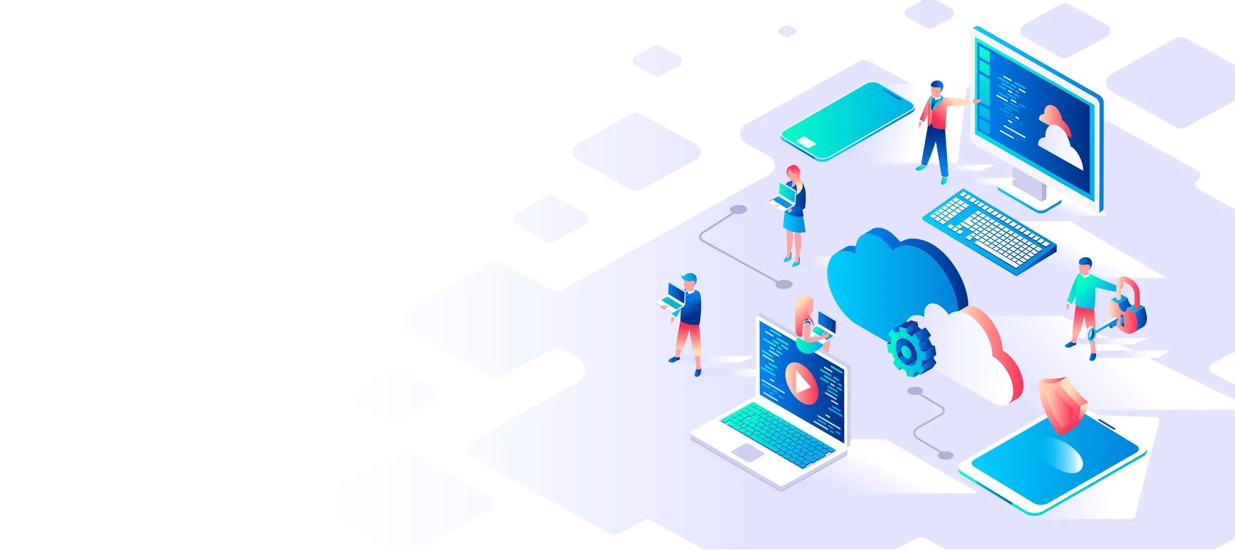 Digital productivity interface with modern workspace layout